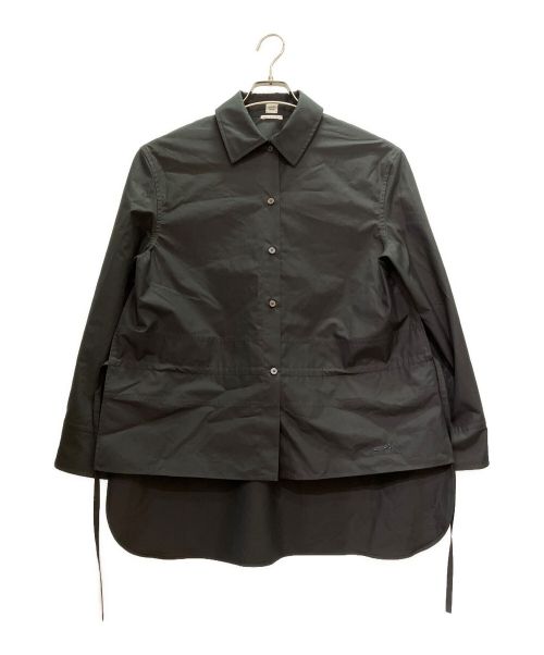 HERMES（エルメス）HERMES (エルメス) デザインシャツ ブラック サイズ:38の古着・服飾アイテム