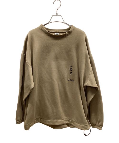 SASQUATCHfabrix.（サスクワッチファブリックス）SASQUATCHfabrix. (サスクワッチファブリックス) BIG CREWNECK TOP ブラウン サイズ:Sの古着・服飾アイテム