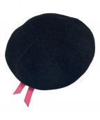 Y's PINKワイズ ピンク）の古着「ベレー帽」｜ブラック