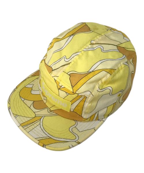 SUPREME（シュプリーム）SUPREME (シュプリーム) Abstract Camp Cap アブストラクトキャンプキャップ 16SS 16年春夏 総柄 アメリカ製 USA製 boxロゴ ボックスロゴ イエロー サイズ:下記参照の古着・服飾アイテム