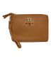 TORY BURCH（トリーバーチ）の古着「BRITTEN LARGE ZIP POUCH」｜ブラウン