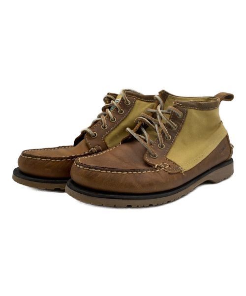 FILSON（フィルソン）FILSON (フィルソン) SEBAGO (セバゴ) モカシンシューズ ブラウン×イエロー サイズ:UK7.5の古着・服飾アイテム