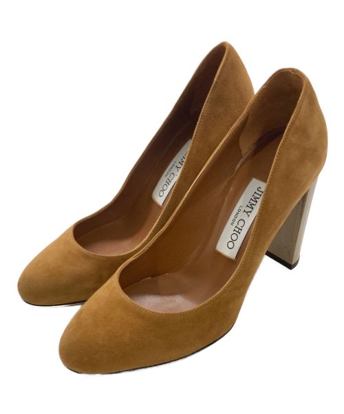 JIMMY CHOO（ジミーチュウ）JIMMY CHOO (ジミーチュウ) LARIA 100 CANYONスウェードパンプス ベージュ サイズ:SIZE 36の古着・服飾アイテム