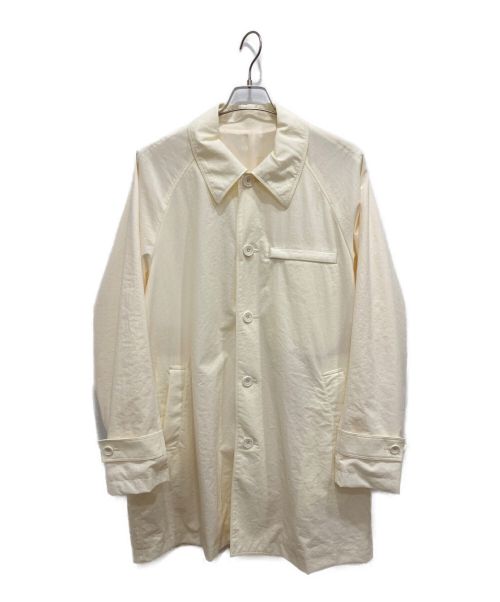 UNIVERSAL PRODUCTS.（ユニバーサルプロダクツ）UNIVERSAL PRODUCTS. (ユニバーサルプロダクツ) NYLON STAIN COLLAR COAT アイボリー サイズ:2の古着・服飾アイテム