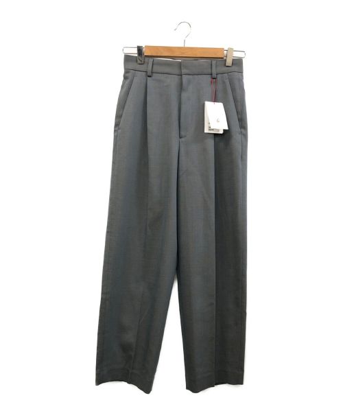 6(ROKU) BEAUTY&YOUTH（ロク ビューティーアンドユース）6(ROKU) BEAUTY&YOUTH (ロク ビューティーアンドユース) OXFORD TUCK PANTS グレー サイズ:34の古着・服飾アイテム