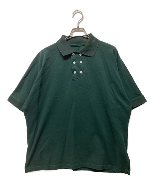 PHINGERIN（フィンガリン）PHINGERIN (フィンガリン) DOUBLE POLO グリーン サイズ:Mの古着・服飾アイテム