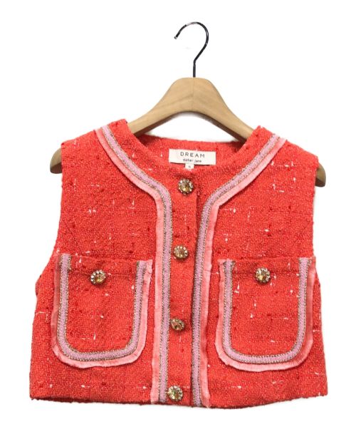 DREAM sister jane（ドリームシスタージェーン）DREAM sister jane (ドリームシスタージェーン) Citrus Summer Tweed Vest ピンク サイズ:Sの古着・服飾アイテム