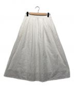 YARRAヤラ）の古着「INDIA刺繍ギャザースカート」｜ホワイト
