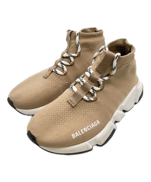 BALENCIAGA（バレンシアガ）BALENCIAGA (バレンシアガ) レースアップスピードトレーナー ベージュ サイズ:24cmの古着・服飾アイテム