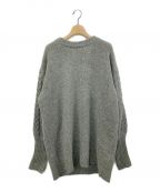 Rosarymoonロザリームーン）の古着「Back Open Cable Tunic」｜グレー