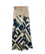 muller of yoshiokuboミュラーオブヨシオクボ）の古着「moy A-MAZE TWILL SKIRT」｜ベージュ