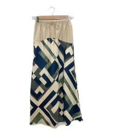 muller of yoshiokubo（ミュラーオブヨシオクボ）の古着「moy A-MAZE TWILL SKIRT」｜ベージュ