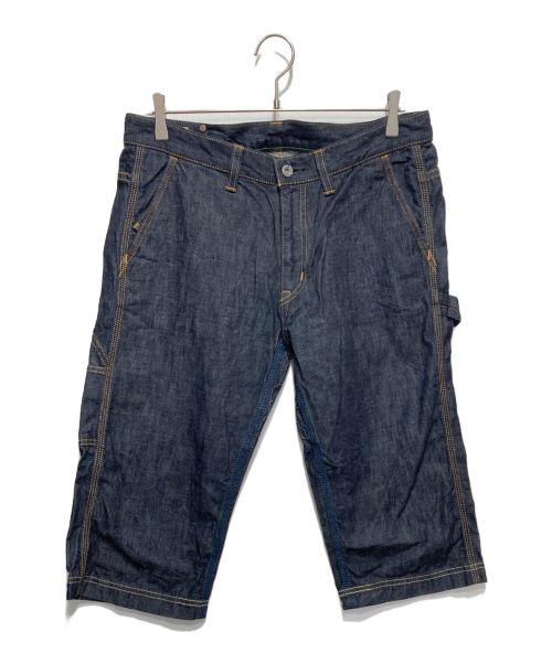 MOMOTARO JEANS（桃太郎ジーンズ）MOMOTARO JEANS (桃太郎ジーンズ) EASY NAVY (イージーネービー) 特濃デニムクロップドパンツ インディゴ サイズ:32の古着・服飾アイテム