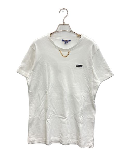 LOUIS VUITTON（ルイ ヴィトン）LOUIS VUITTON (ルイ ヴィトン) プレートロゴTシャツ ホワイト サイズ:SIZE XLの古着・服飾アイテム