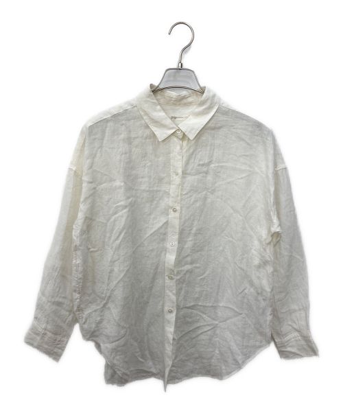 Plage（プラージュ）Plage (プラージュ) Natural dyed リネンシャツ アイボリー サイズ:Freeの古着・服飾アイテム