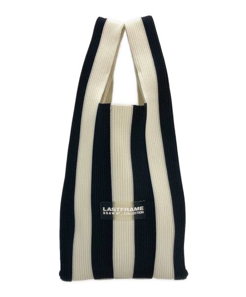 LASTFRAME（ラストフレーム）LASTFRAME (ラストフレーム) STRIPE MARKET BAG ブラック サイズ:-の古着・服飾アイテム