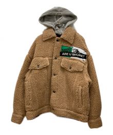 DIESEL（ディーゼル）の古着「ボアジャケット　A00558」｜ブラウン×グレー