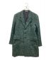 Paul Smith COLLECTION（ポールスミス コレクション）の古着「FANCY TWEED CHESTER COAT　チェスターコート　ジャガード　ロング」｜グリーン