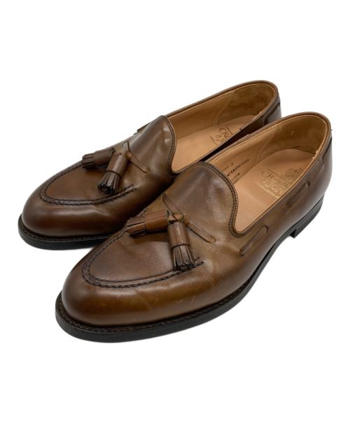 Crockett & Jones（クロケット＆ジョーンズ）Crockett & Jones (クロケット＆ジョーンズ) タッセルローファー ブラウン サイズ:6の古着・服飾アイテム