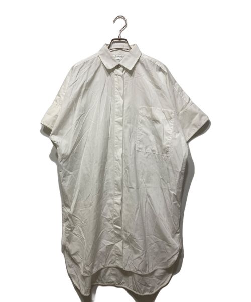 MaxMara（マックスマーラ）MaxMara (マックスマーラ) PALAUシャツワンピース ホワイト サイズ:40の古着・服飾アイテム