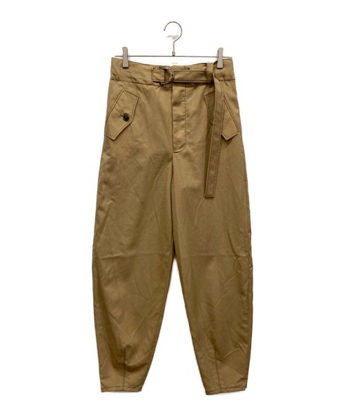 MARNI（マルニ）MARNI (マルニ) high-waist balloon-leg trousers ハイウエスト　バルーンレッグ　トラウザー 	PAMA0138C0TW839 ベージュ サイズ:36の古着・服飾アイテム