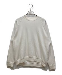 Graphpaper×LOOPWHEELER（グラフペーパー×ループウィラー）の古着「Raglan Sweat ラグランスウェット」｜ホワイト