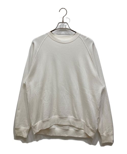 Graphpaper（グラフペーパー）Graphpaper (グラフペーパー) LOOPWHEELER (ループウィラー) Raglan Sweat ラグランスウェット ホワイト サイズ:1の古着・服飾アイテム