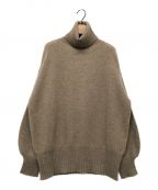 WHYTOホワイト）の古着「Long turtle knit」｜ベージュブラウン