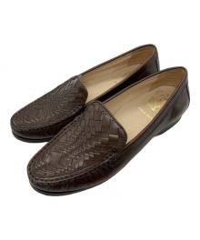 COLE HAAN（コールハーン）の古着「PINCH WEAVE:CHESTNUT LTHR （CHESTNUT LTHR）/ローファー/イントレチャート」｜ブラウン