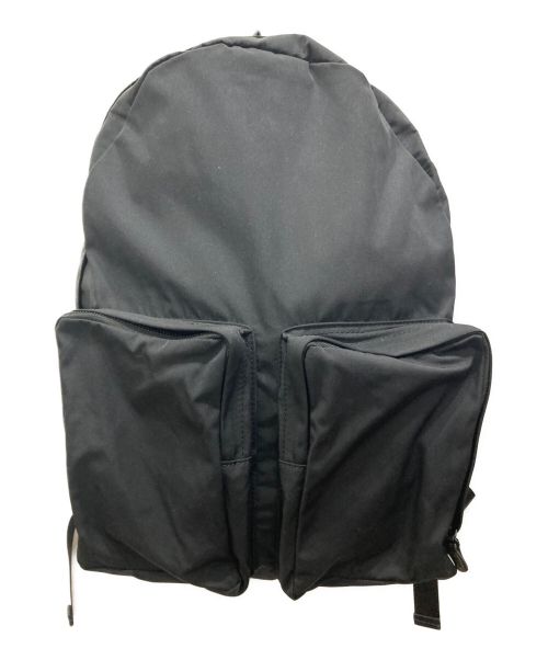 amiacalva（アミアカルヴァ）amiacalva (アミアカルヴァ) GABARDINE BACKPACK　ギャバジン　バック　パック　 ブラックの古着・服飾アイテム