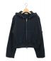 CLANE（クラネ）の古着「SLIT SLEEVE COMPACT ZIP UP HOODIE」｜ブラック