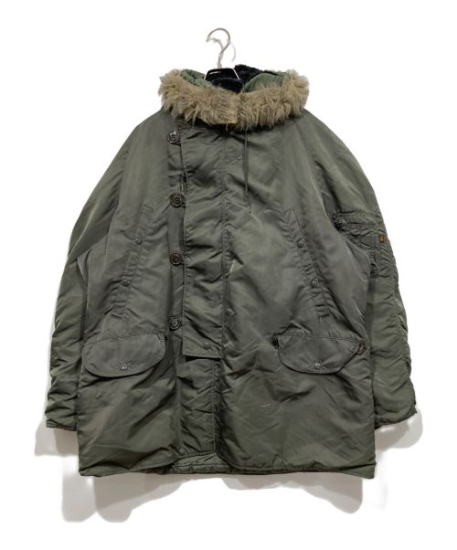 ALPHA INDUSTRIES（アルファインダストリーズ）ALPHA INDUSTRIES (アルファインダストリーズ) フライトジャケット グリーン サイズ:Lの古着・服飾アイテム