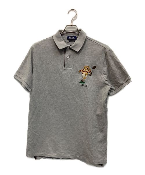 POLO RALPH LAUREN（ポロ・ラルフローレン）POLO RALPH LAUREN (ポロ・ラルフローレン) ポロベアポロシャツ グレー サイズ:Lの古着・服飾アイテム