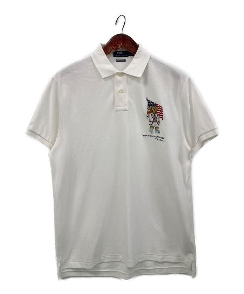 POLO RALPH LAUREN（ポロ・ラルフローレン）POLO RALPH LAUREN (ポロ・ラルフローレン) ポロベアポロシャツ ホワイト サイズ:Lの古着・服飾アイテム