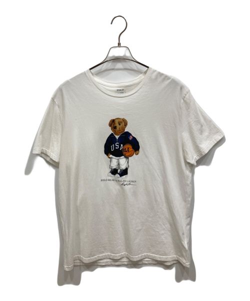 POLO RALPH LAUREN（ポロ・ラルフローレン）POLO RALPH LAUREN (ポロ・ラルフローレン) ポロベアTシャツ ホワイト サイズ:Ⅼの古着・服飾アイテム