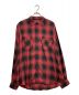 MINEDENIM（マインデニム）の古着「Rayon Ombre Check loose Work SH」｜レッド×ブラック