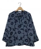 marimekkoマリメッコ）の古着「Sorina cupro blouse」｜ネイビー