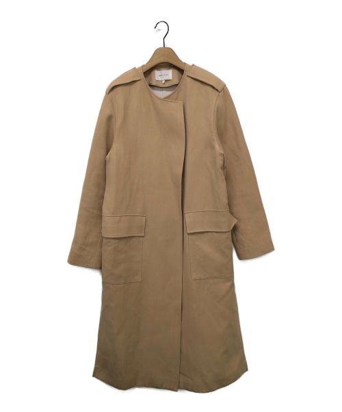 BEIGE（ベイジ）BEIGE (ベイジ) ノーカラーコート ベージュ サイズ:4の古着・服飾アイテム