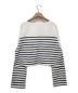 EVERYDAY I LIKE. (エヴリデイ アイ ライク) Cropped Stripe Tシャツ ホワイト サイズ:-：7800円