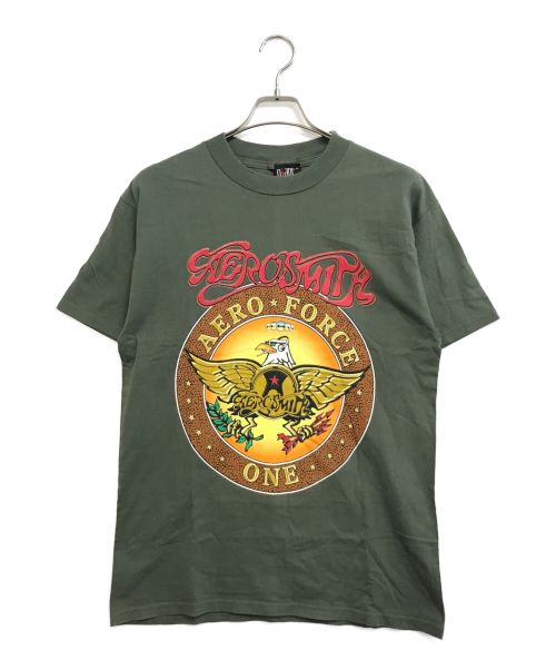 バンドTシャツ（バンドTシャツ）バンドTシャツ (バンドTシャツ)  [古着]AEROSMITH バンドTシャツ カーキ サイズ:Mの古着・服飾アイテム