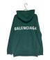 BALENCIAGA（バレンシアガ）の古着「バックロゴプリント オーバーサイズフーディー」｜グリーン