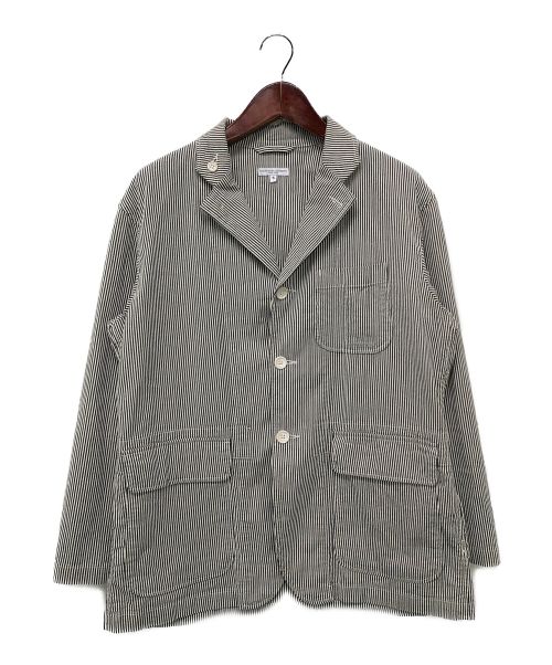 Engineered Garments（エンジニアド ガーメンツ）Engineered Garments (エンジニアードガーメンツ) シアサッカーストライプ ロイタージャケット ブルー×ホワイト サイズ:Sの古着・服飾アイテム