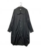 COMME des GARCONS HOMME PLUSコムデギャルソンオムプリュス）の古着「ラウンドカラーロングシャツ」｜ブラック
