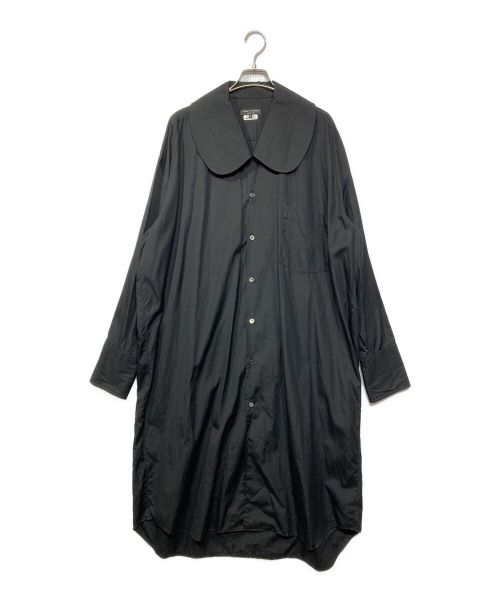 COMME des GARCONS HOMME PLUS（コムデギャルソンオムプリュス）COMME des GARCONS HOMME PLUS (コムデギャルソンオムプリュス) ラウンドカラーロングシャツ ブラック サイズ:Mの古着・服飾アイテム