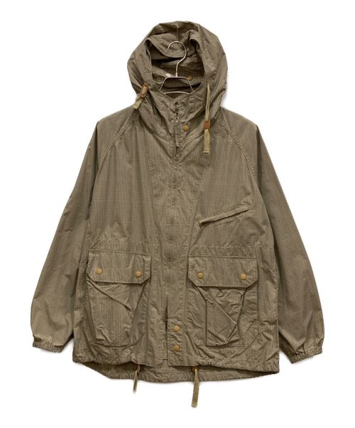 Engineered Garments（エンジニアド ガーメンツ）Engineered Garments (エンジニアド ガーメンツ) チェックフーデッドジャケット ベージュ サイズ:Sの古着・服飾アイテム