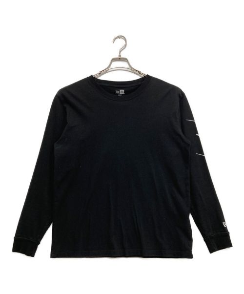 Yohji Yamamoto pour homme（ヨウジヤマモト プールオム）Yohji Yamamoto pour homme (ヨウジヤマモト プールオム) New Era (ニューエラ) YY Signature LOGO Long sleeve ブラック サイズ:Lの古着・服飾アイテム