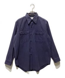 MADISON BLUE（マディソンブルー）の古着「HAMPTON BACK SATIN SHIRT」｜ネイビー