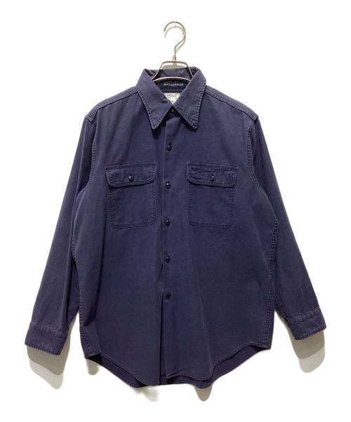 MADISON BLUE（マディソンブルー）MADISON BLUE (マディソンブルー) HAMPTON BACK SATIN SHIRT ネイビー サイズ:1の古着・服飾アイテム