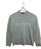 SUPREMEシュプリーム）の古着「Embossed Sweater」｜スカイブルー