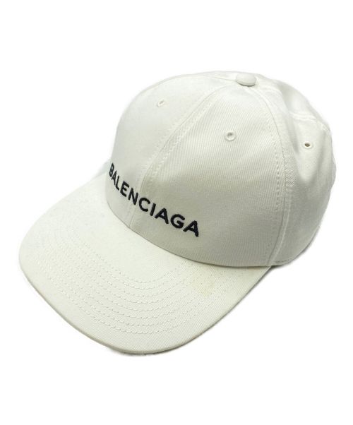 BALENCIAGA（バレンシアガ）BALENCIAGA (バレンシアガ) キャップ ホワイト サイズ:L(58)の古着・服飾アイテム